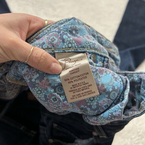 Paige VTG Y2K Hidden Hills Flare Boot Cut Denim Blue Jeans Womans Size 29x31 - Picture 6 of 8